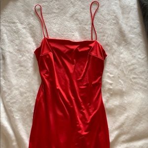 Red Silk Dress